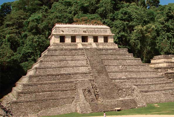 Imagen principal del artículo Fósiles marinos en el Templo de las Inscripciones