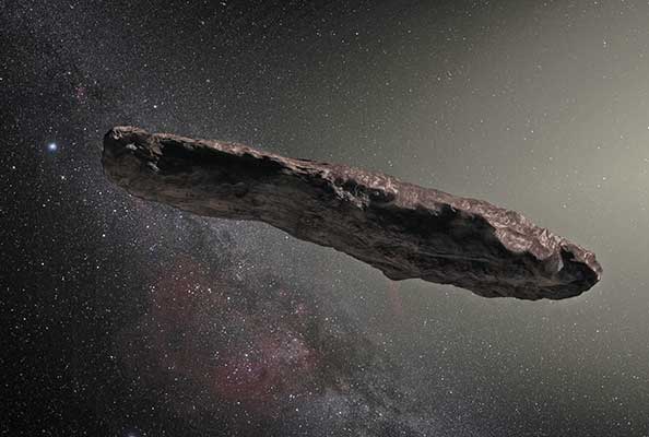 Imagen principal del artículo Oumuamua, mensajero interestelar